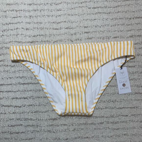 Shade & Shore yellow and white striped bikini - Picture 8 of 10